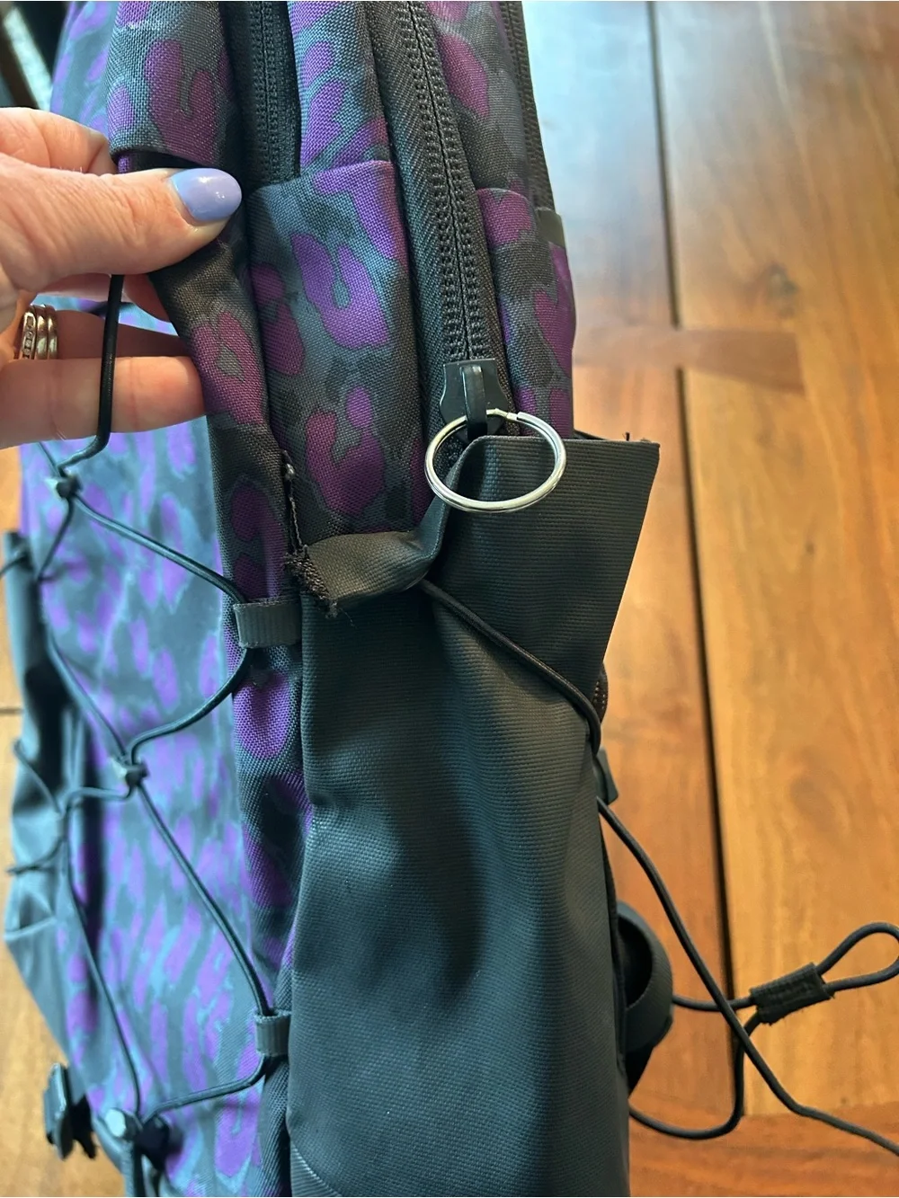 The North Face Black & Purple Leopard-Print Backpack - Picture 4 of 6